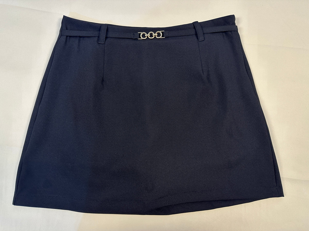 Short-Saia Alfaiataria c/ Cinto e Fivela Metal - Atacado