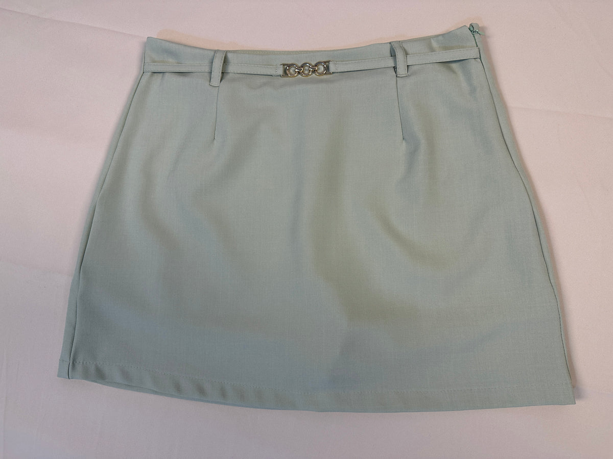 Short-Saia Alfaiataria c/ Cinto e Fivela Metal - Atacado