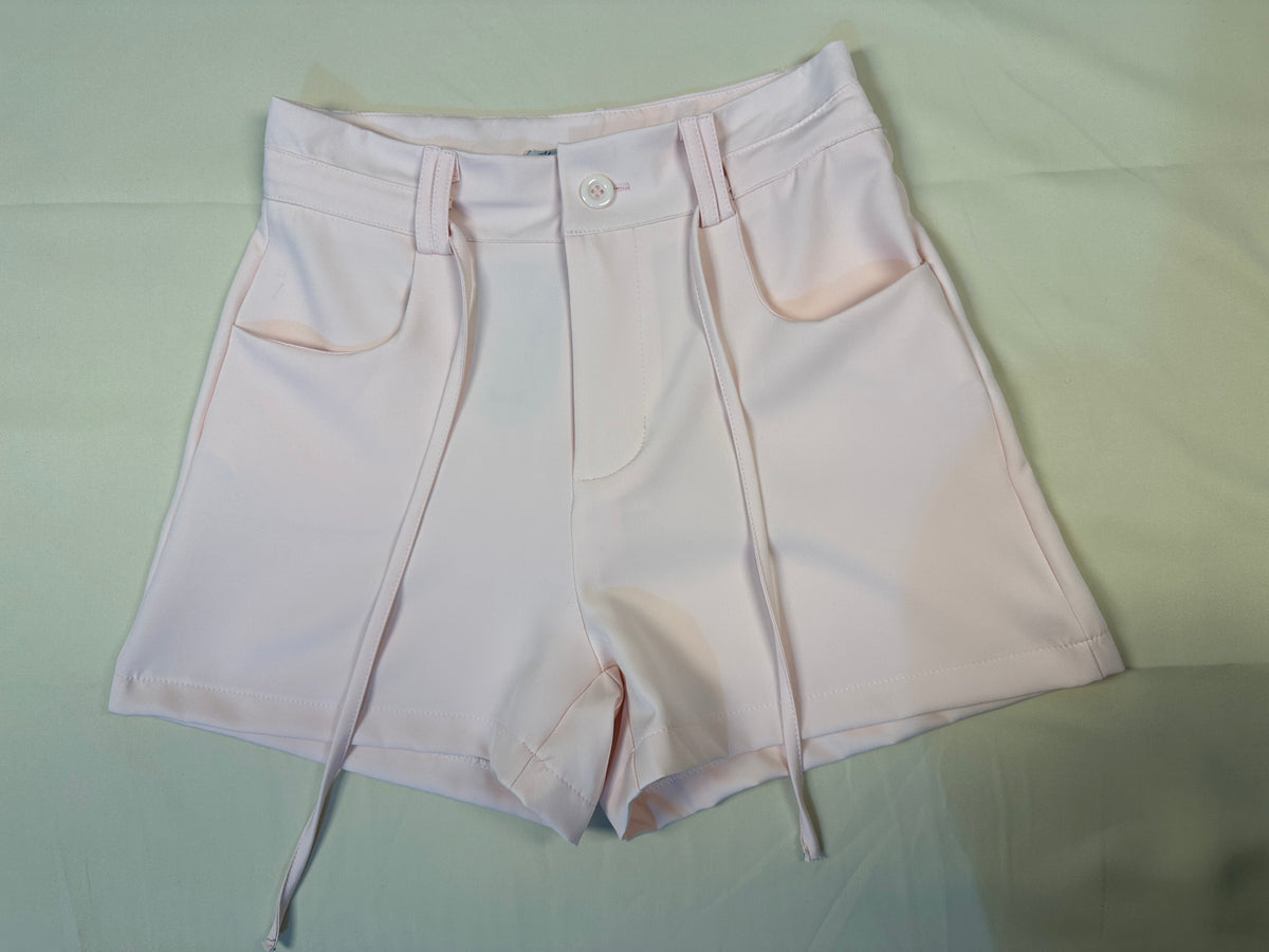 Short Alfaiataria Cintura Alta com Amarração