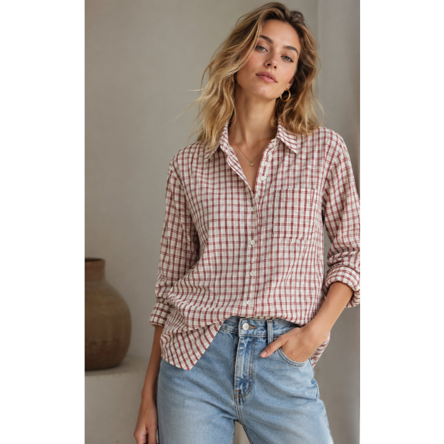 Camisa Xadrez Feminina Atemporal - Venda Certa