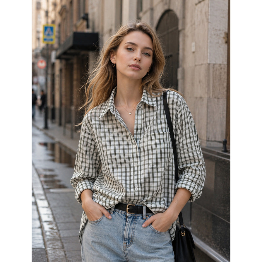 Camisa Xadrez Feminina Atemporal - Venda Certa
