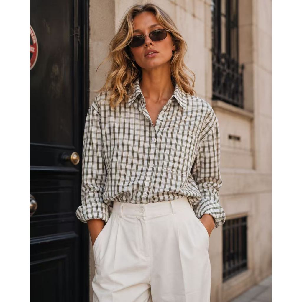 Camisa Xadrez Feminina Atemporal - Venda Certa